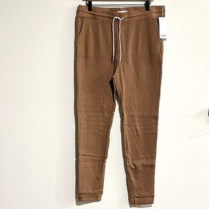 RARE MATE the Label Light Brown Organic Thermal Waffle Jogger - XL